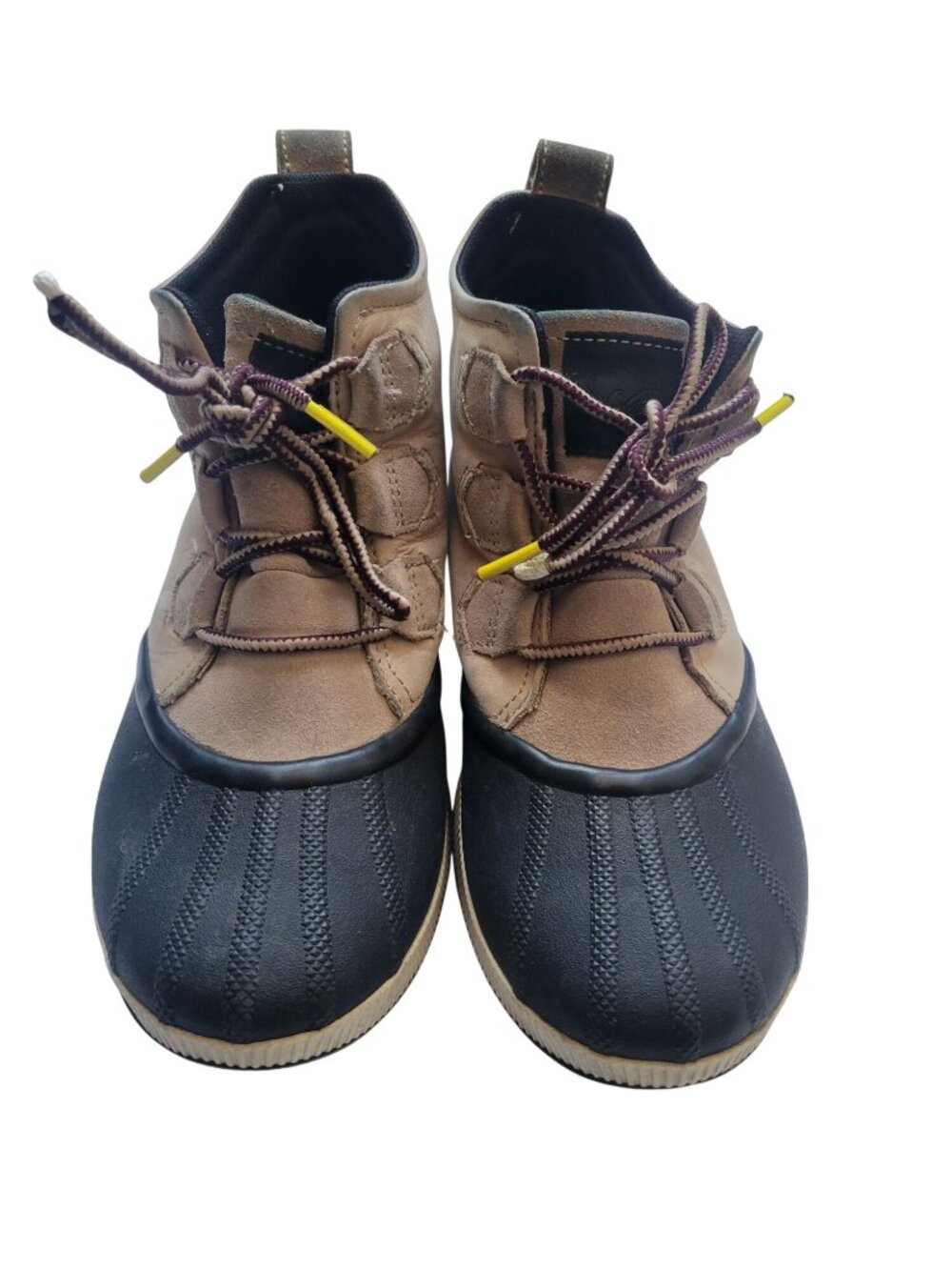 SOREL Out 'N About III Classic boots taupe suede upper black rubber Shell Sz 8.5 - Picture 2 of 9